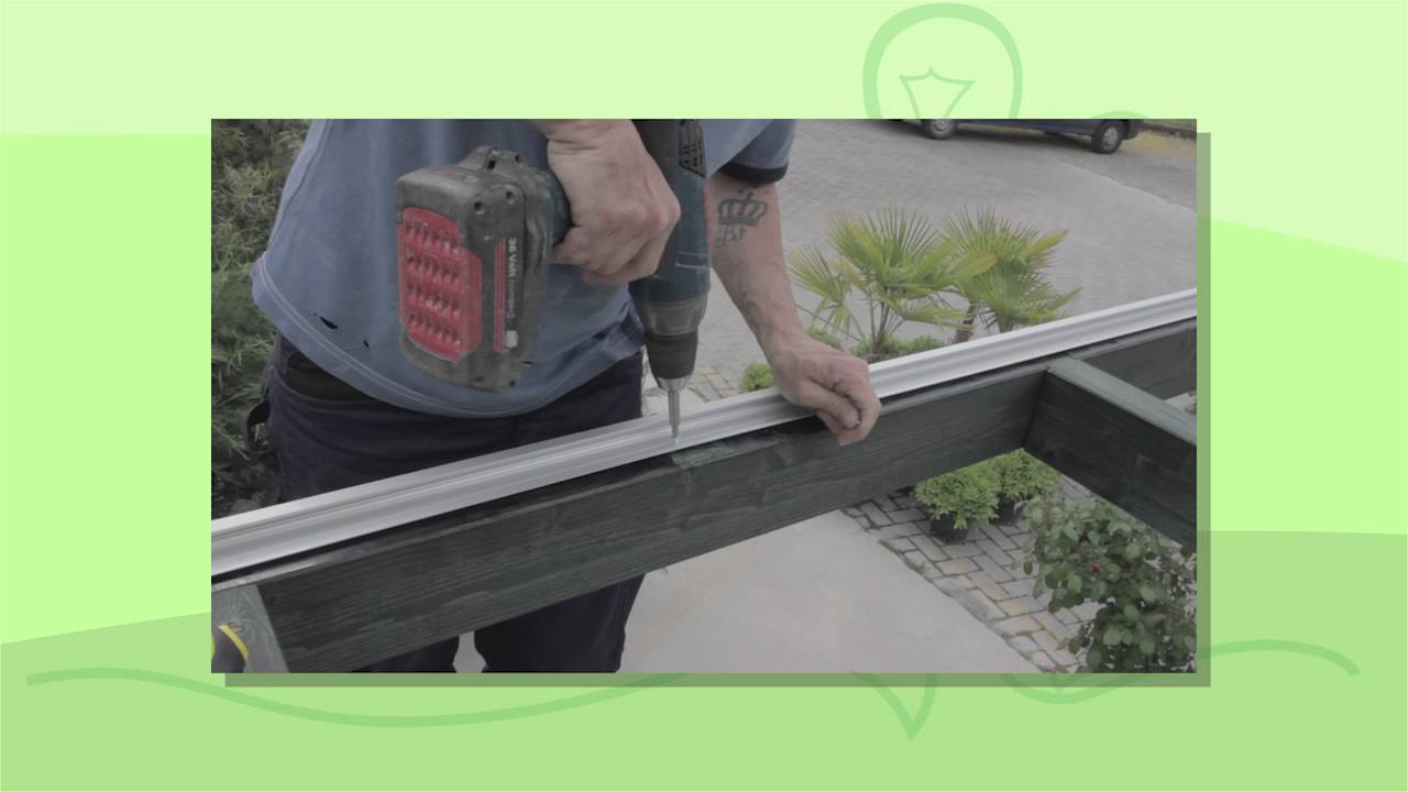 Pergola, copertura con pannelli in policarbonato trasparente ... Coperture trasparenti prezzi
