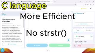 How to Check a Subsequence with and without Nested Loops