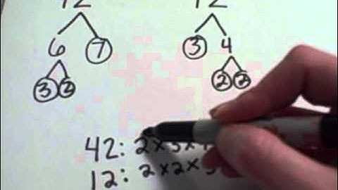 GCF using factor trees