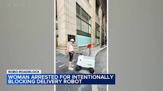Woman arrested after blocking delivery robot in Center City Philadelphia confrontation