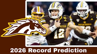 Western Michigan Broncos 2026 College Football Record Prediction 