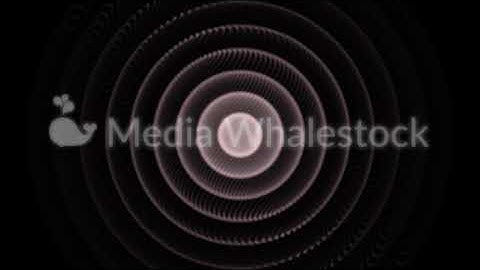 Flashing circles of light pulsating and changing color on black background, seamless loop. Animation