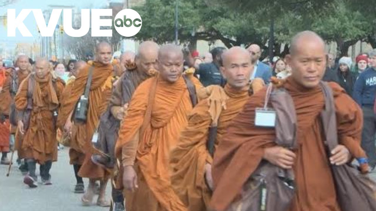 Buddhist monks reach Alabama in 2,300-mile Walk for Peace from Texas
