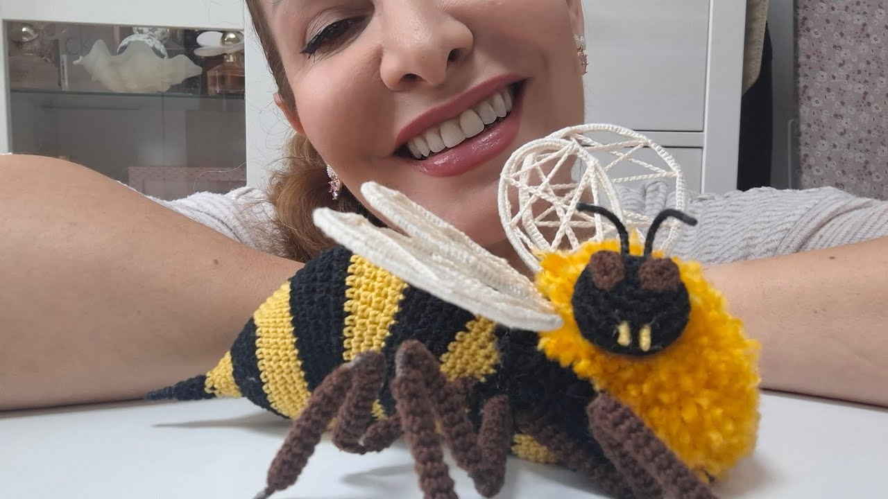 Abeja a crochet a partir de una foto. 1°Parte