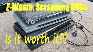 Scrapping out a DVD player. Is there much scrap value? How to get the best money for your time.