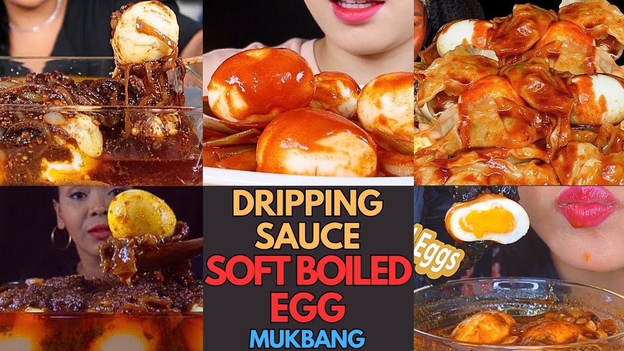 🌶️🍲🥚 ASMR Soft Boiled Eggs Drenched in Dripping Sauce Mukbang | MUKBANG COMPILATION🌶️🍴🔥