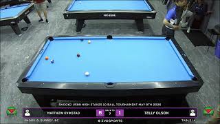 MATTHEW KVIKSTAD vs TELLY OLSON - SNOOK-D - TABLE 14 | EvoSports
