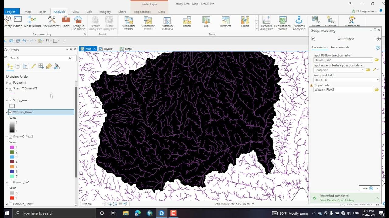 How to delineate a Watershade using ArcGis Pro YouTube