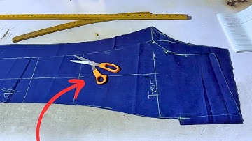 Trouser / Pant cutting with measure taking  step by step