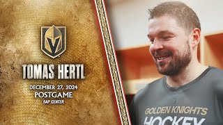 Tomas Hertl Postgame 12/27: We Have To Be Ready Against Anybody