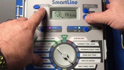 How to set OMIT TIME/DAYS/DATES on your Weathermatic SmartLine or ProLine control panel