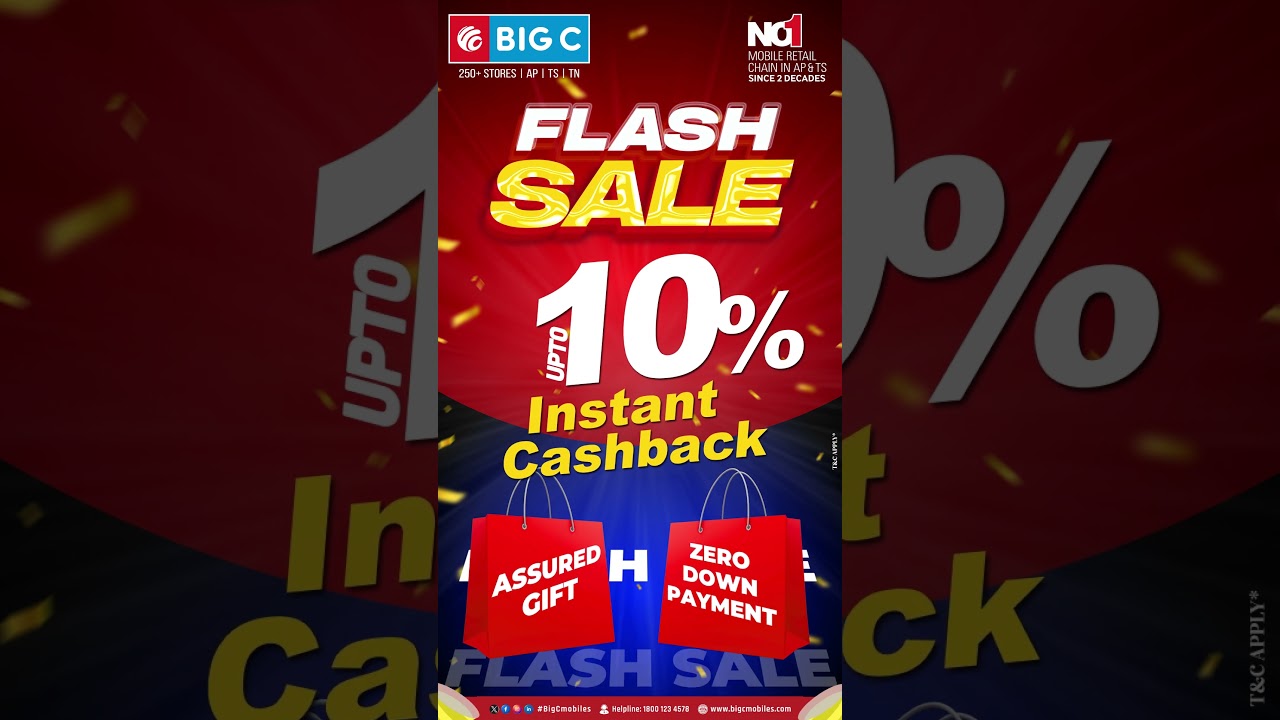 🔥⚡ Big C Mobiles FLASH SALE is LIVE! ⚡🔥