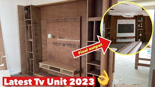 👌Tv unit design 2023 | low cost tv unit design | pune city by interior wood designer 5,211 views 1 year ago 6 minutes, 29 seconds