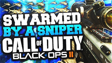 I GOT SWARMED...By a SNIPER! Sniper Drops a SWARM on Me | Call of Duty Black Ops 2 | COD BO2