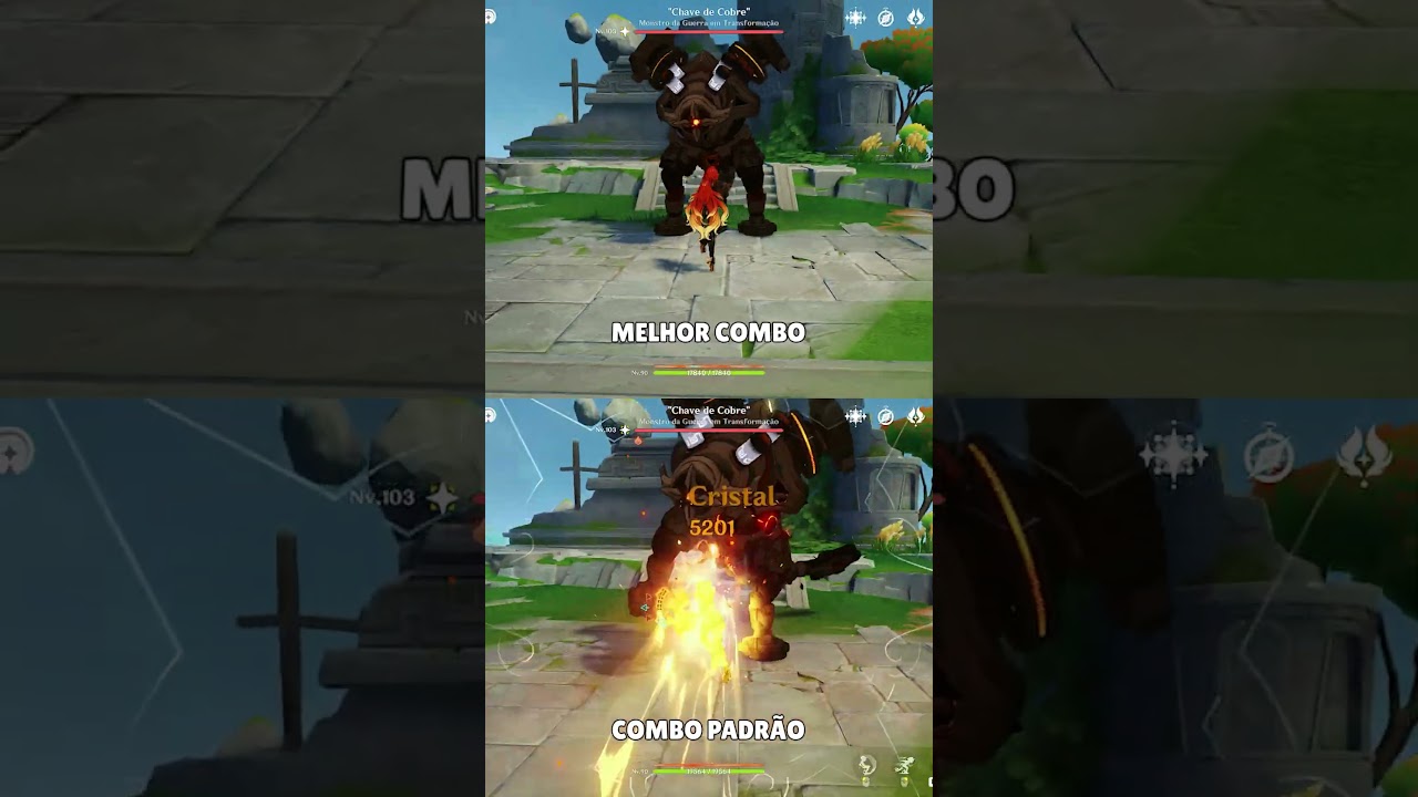 O MELHOR COMBO da MAVUIKA em MENOS de 1 MINUTO! (ou quase isso) #mavuika #natlan #genshinimpact