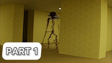 THE BACKROOMS (Rec Room) Walkthrough Gameplay Part 1 - INTRO (FULL GAME)