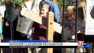 Students dig into nature at Madison Academy's new outdoor classroom