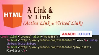 active link and visited link in html | link color in html | alink vlink in html screenshot 5