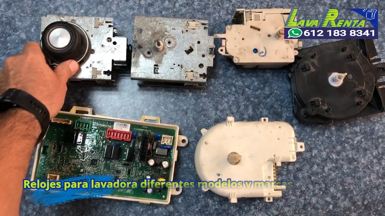 Relojes para lavadora, diferentes modelos y marcas