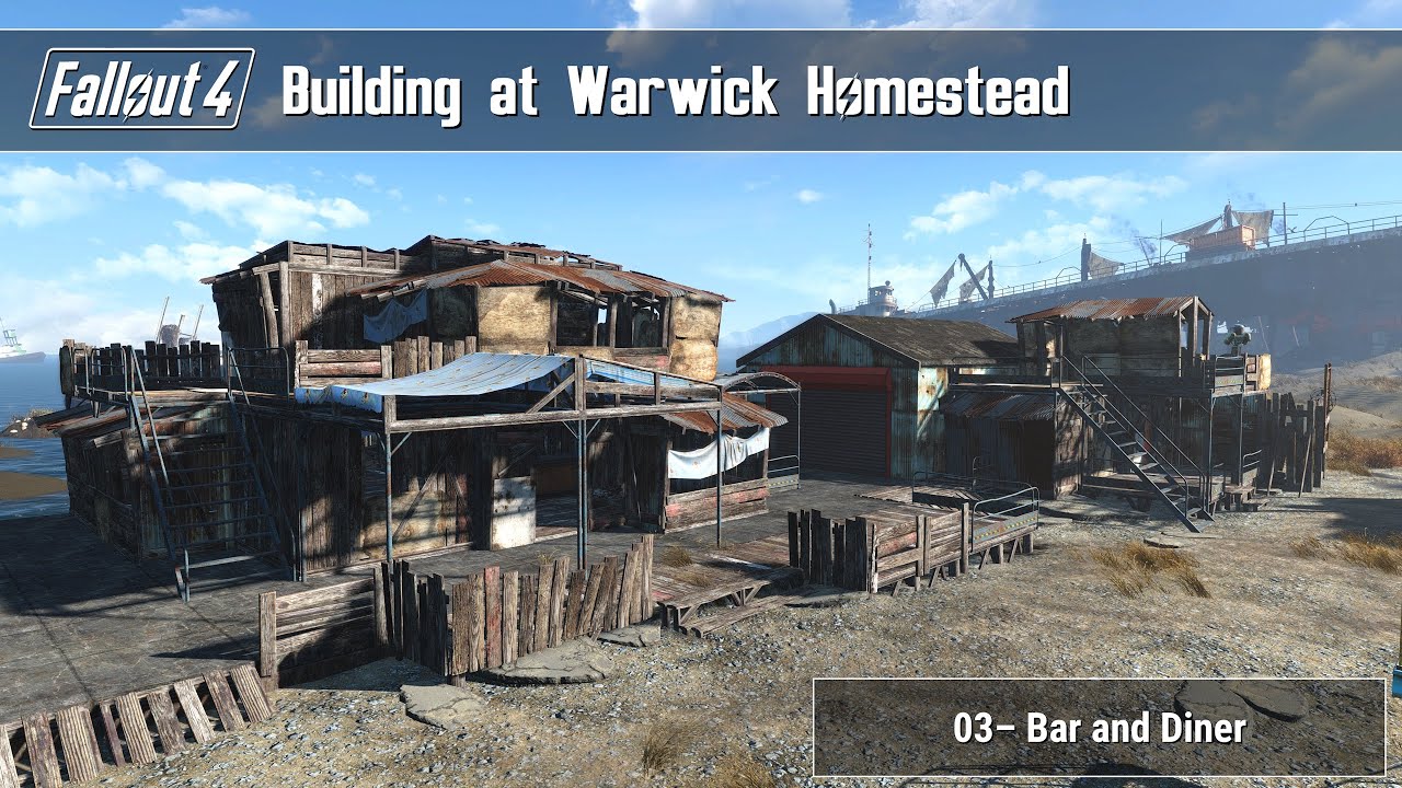 Fallout 4 - Building at Warwick Homestead 03 (Bar and Diner)