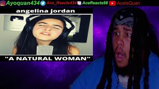 Angelina Jordan - A Natural Woman Acoustic REACTION Aretha Franklin Tribute