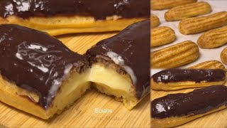 ECLAIRS Recipe | Custard Cream Filling by Yeast Mode 6,255 views 5 months ago 3 minutes, 33 seconds