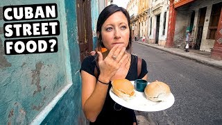 CUBAN STREET FOOD | What locals eat in Cuba | Havana Travel Vlog