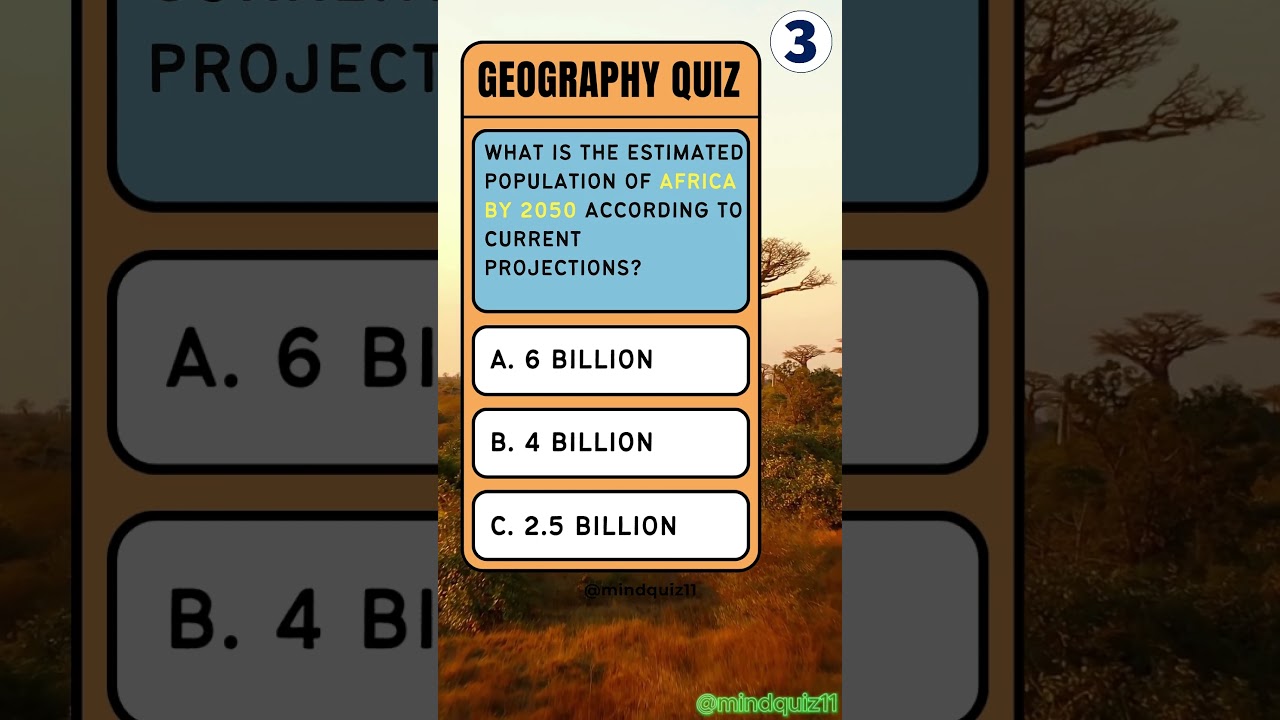 Population Quiz Questions 