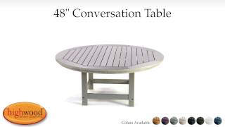 48in Round Adirondack Conversation Table.