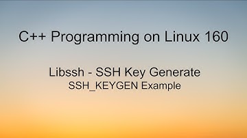 C++ Programming on Linux -  Libssh RSA Key Generate