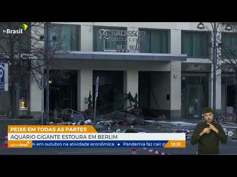 Aquário gigante explode em Berlim