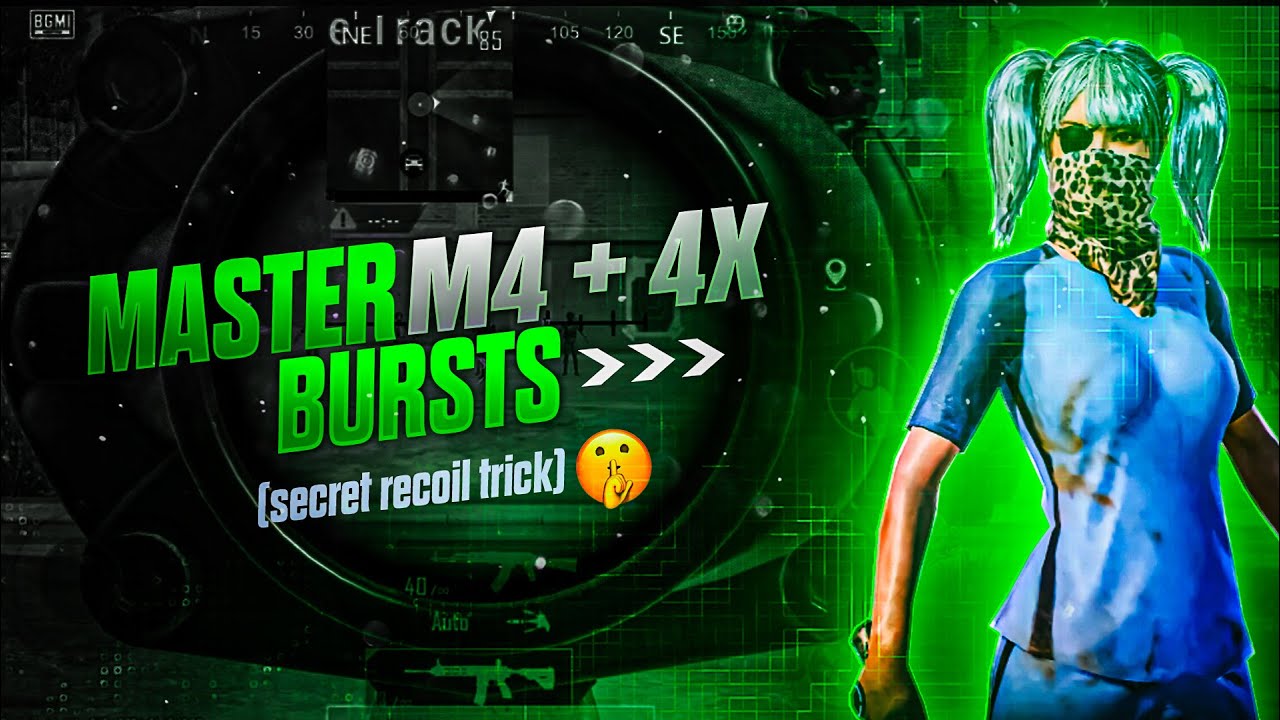 How to master m4 + 4x burst in bgmi || Training drills for bgmi competitve