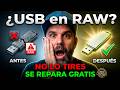 Mi USB se volvió RAW y lo recuperé GRATIS en 2 minutos — no lo tires todaví