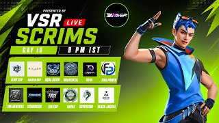 Free Fire Live Scrims - DAY 19 | VSR Live Scrims | Free Fire Tournament Live