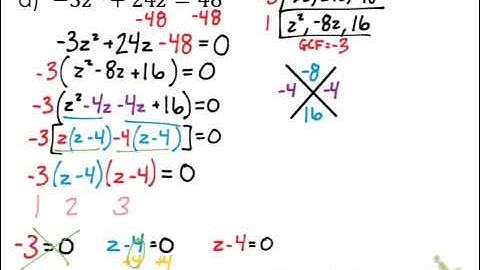 Alg1 - 9.4 - Solving Polynomial Equations (advanced) - (PART 2)