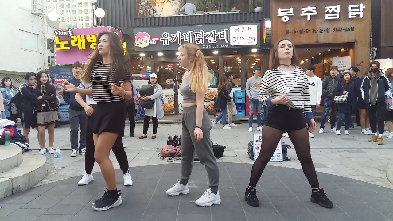 2018.4.4&걷고싶은거리&홍대&봉추찜닭&버스킹&여성댄스팀&REDSPARK&by큰별