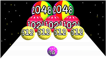 Run Merge Ball 2048 - Gameplay Walkthrough - Levels 81-99 |update ver 1|