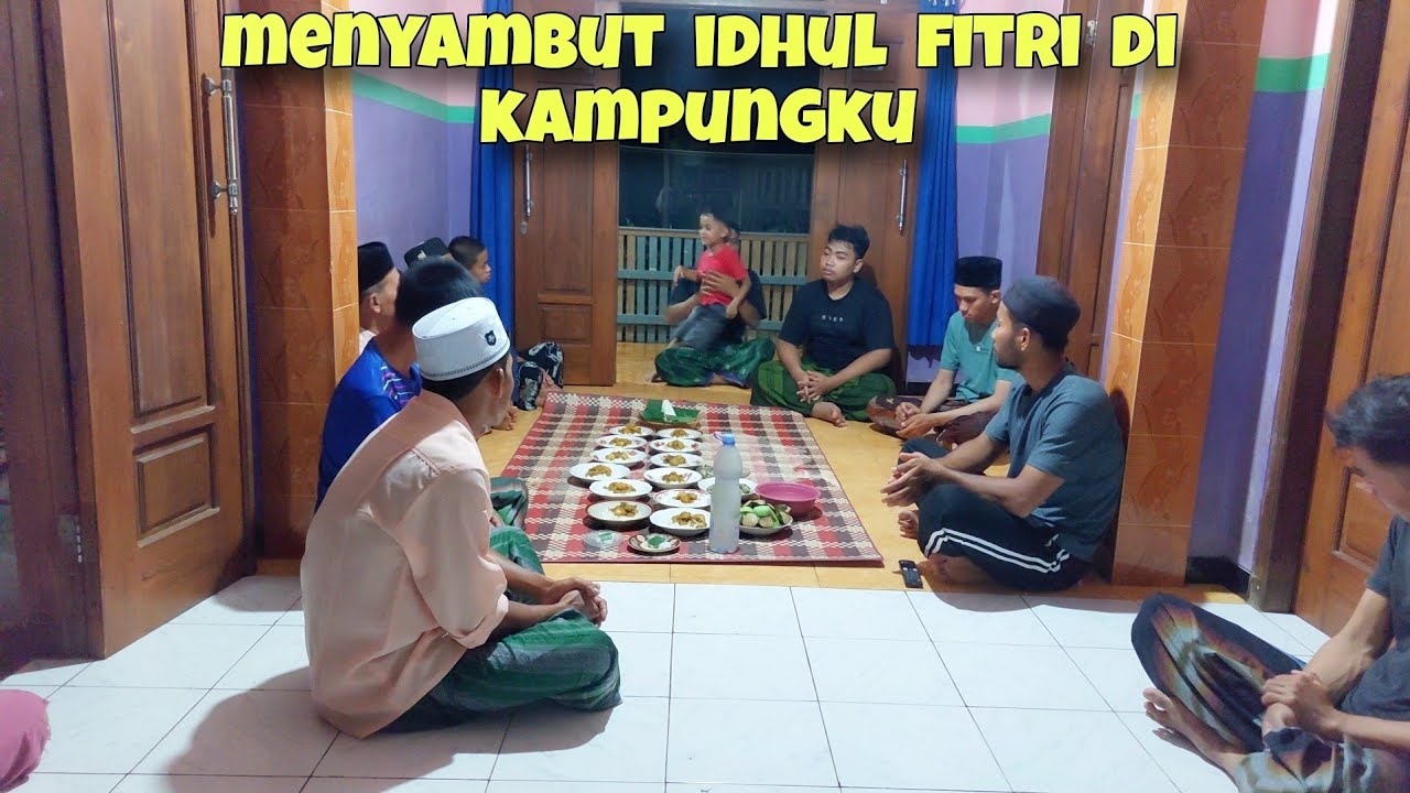 Megengan menyambut idhul fitri 1446 H. Di desaku / suasana penyambutan lebaran di kampung
