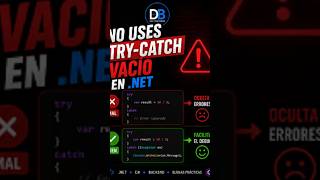 Deja de usar try-catch vacío en .NET