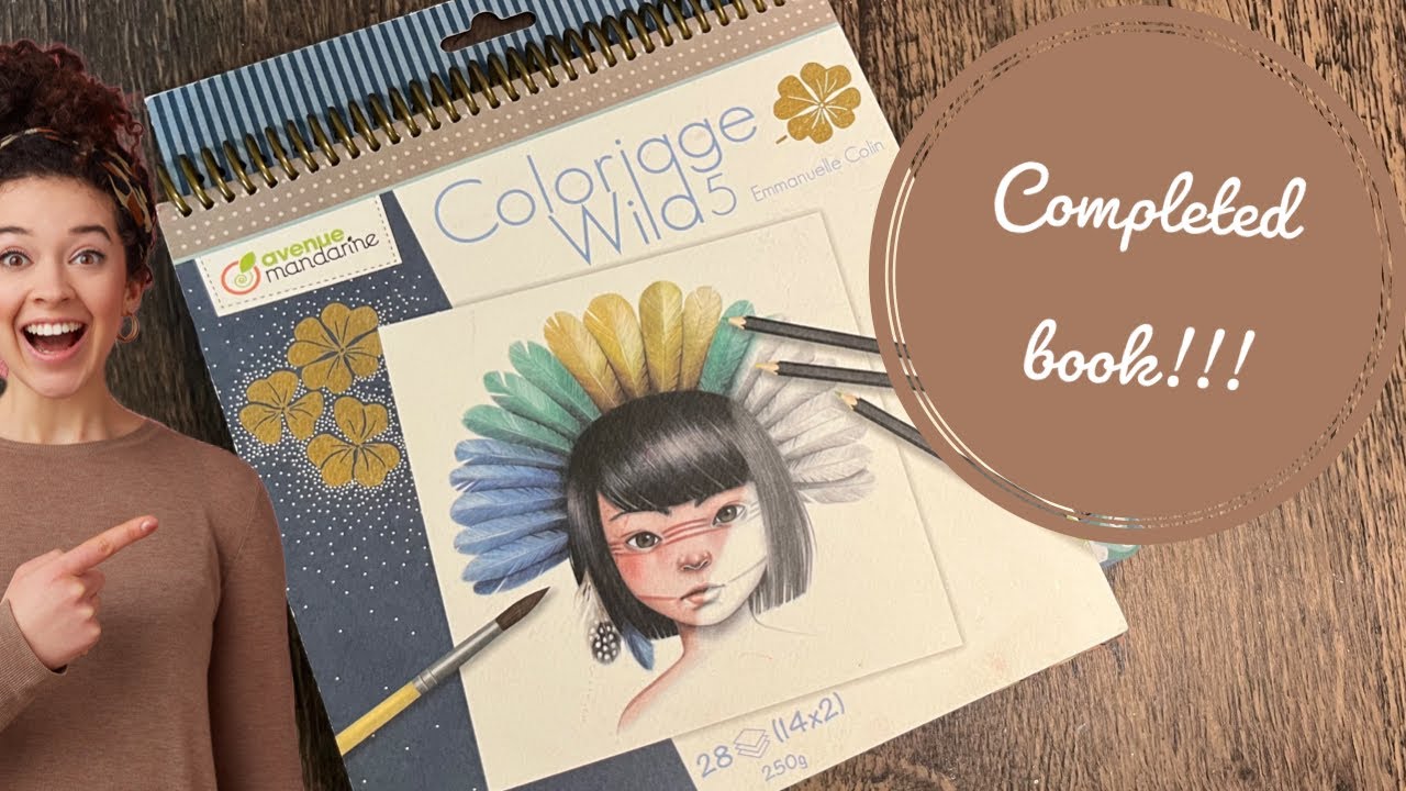 I completed another colouring book!!!!!!!! Flip through