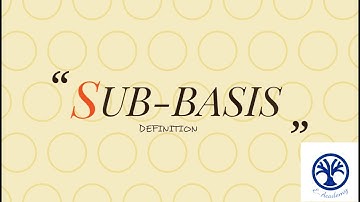 subbases in topology | DEFINITION