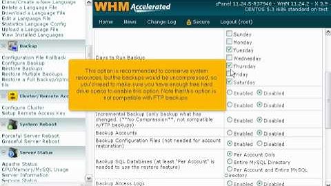 How to enable and configure automatic backups on your WHM server | FastDot Cloud Hosting
