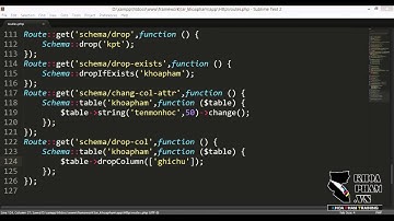 Lập trình Laravel tại KhoaPham Vn   Bài 15 112 Schema Builder