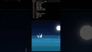 Relaxing CSS Ocean 🌊🌊 #coding #asmr