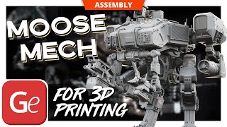 MOOSE Mech 3D Printing Model | Assembly by Gambody