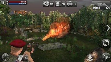 Frontline Commando: D-Day Gameplay | Map : - Juno | Mission : - 23 ( Juno : Day-3 2045Z )