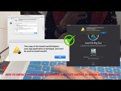 How to Install and Fix Error damaged and can't install in macOS all version 2022