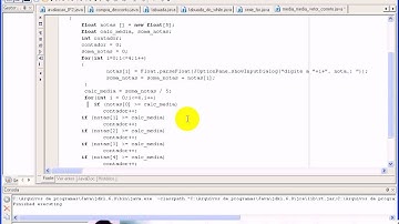 aula 1155 Algoritmos e Logica de programação   Exerc Vetor Notas Media Melhorado Java