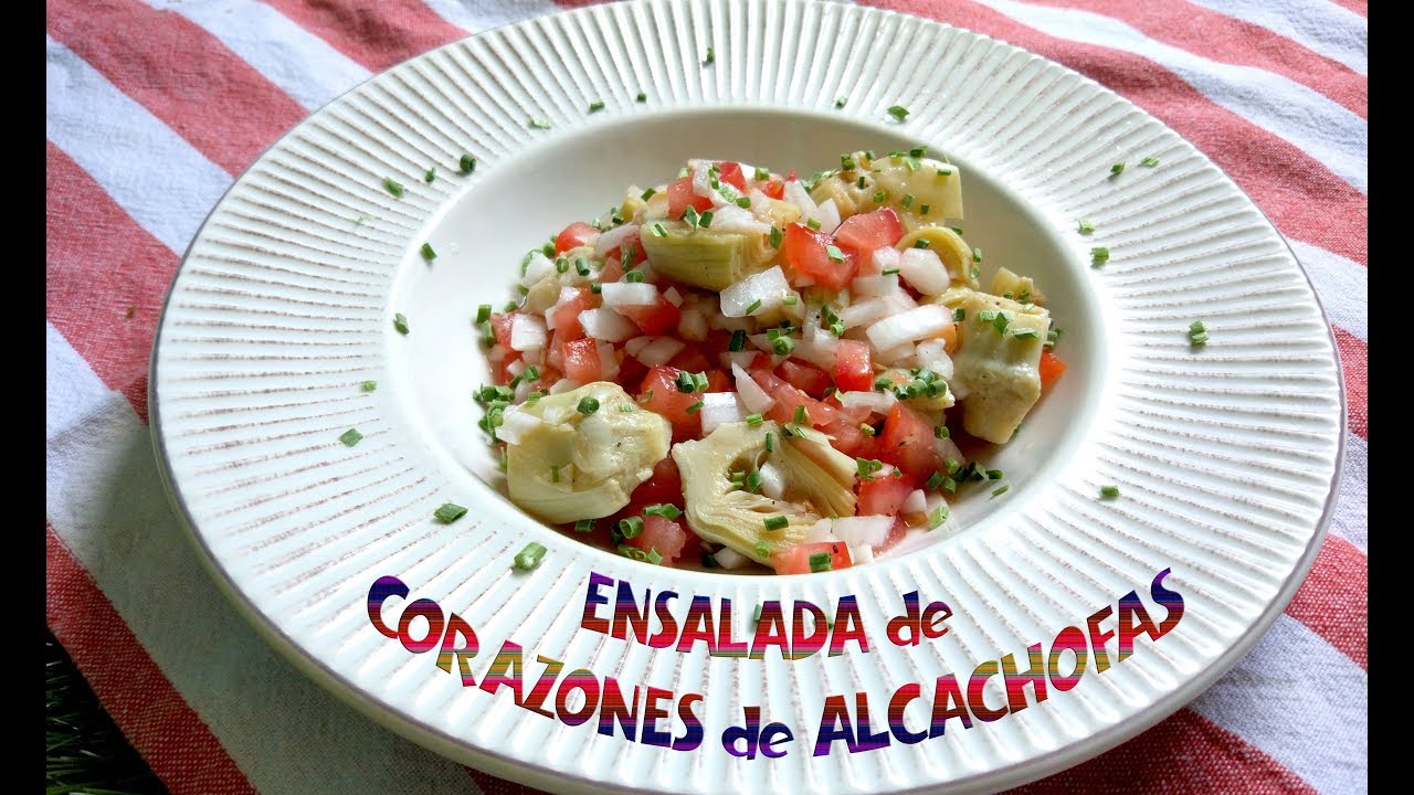 Ensalada de corazones de alcachofas - YouTube