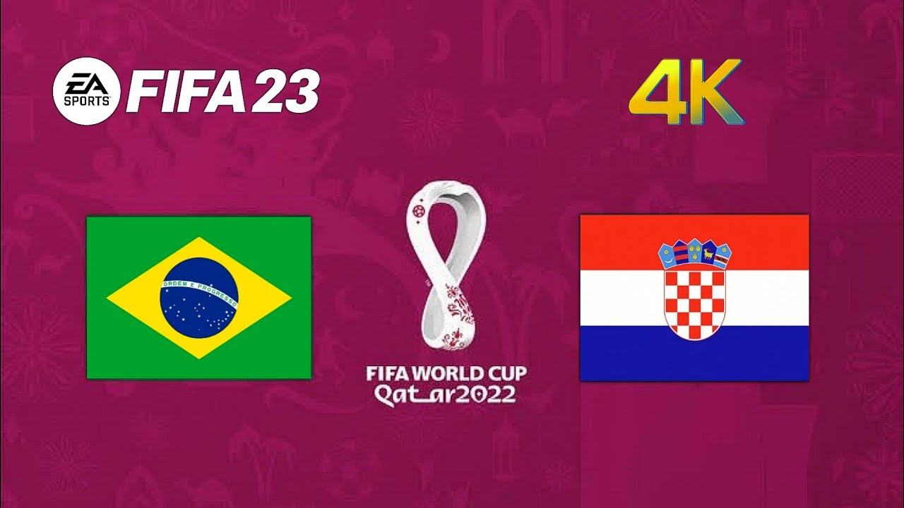 FIFA 23 Gameplay, Brasil x Croácia, Copa do Mundo Qatar 2022